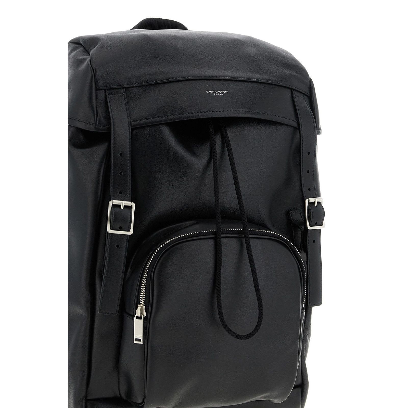 Saint Laurent Paris Saint Laurent Black Leather Backpack New & Authentic Size ONE SIZE - 3 Thumbnail