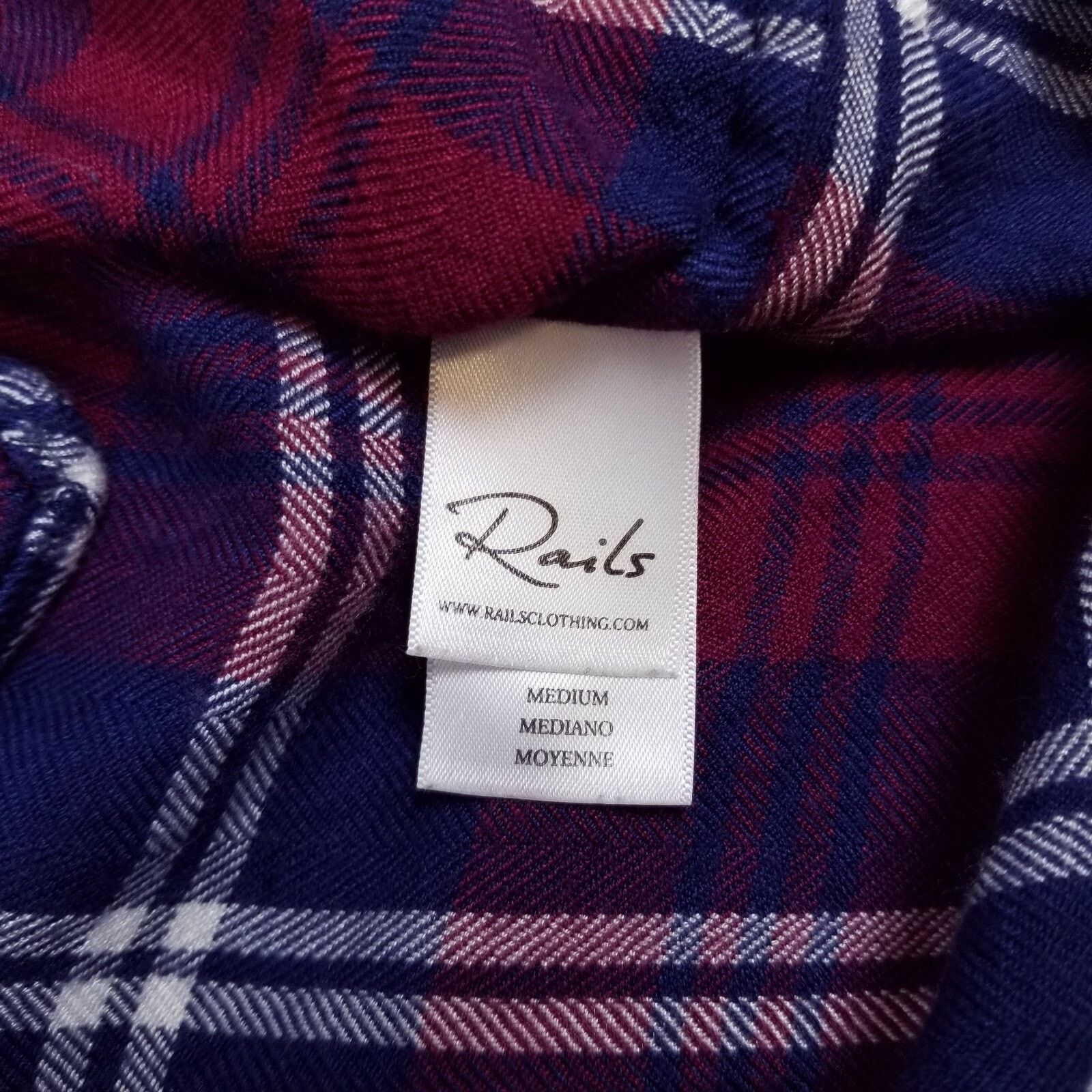 Rails Rails Sloane Tie Waist Shirt Red/Blue Plaid Sz Medium Size M / US 6-8 / IT 42-44 - 7 Thumbnail