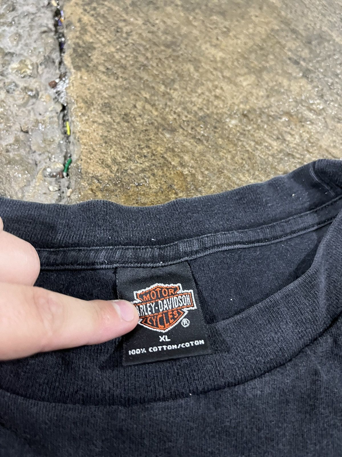 Harley Davidson × Vintage CRAZY VINTAGE 90s HARLEY DAVIDSON EVOLUTION ENGINE BIKER TEE Size US XL / EU 56 / 4 - 7 Thumbnail