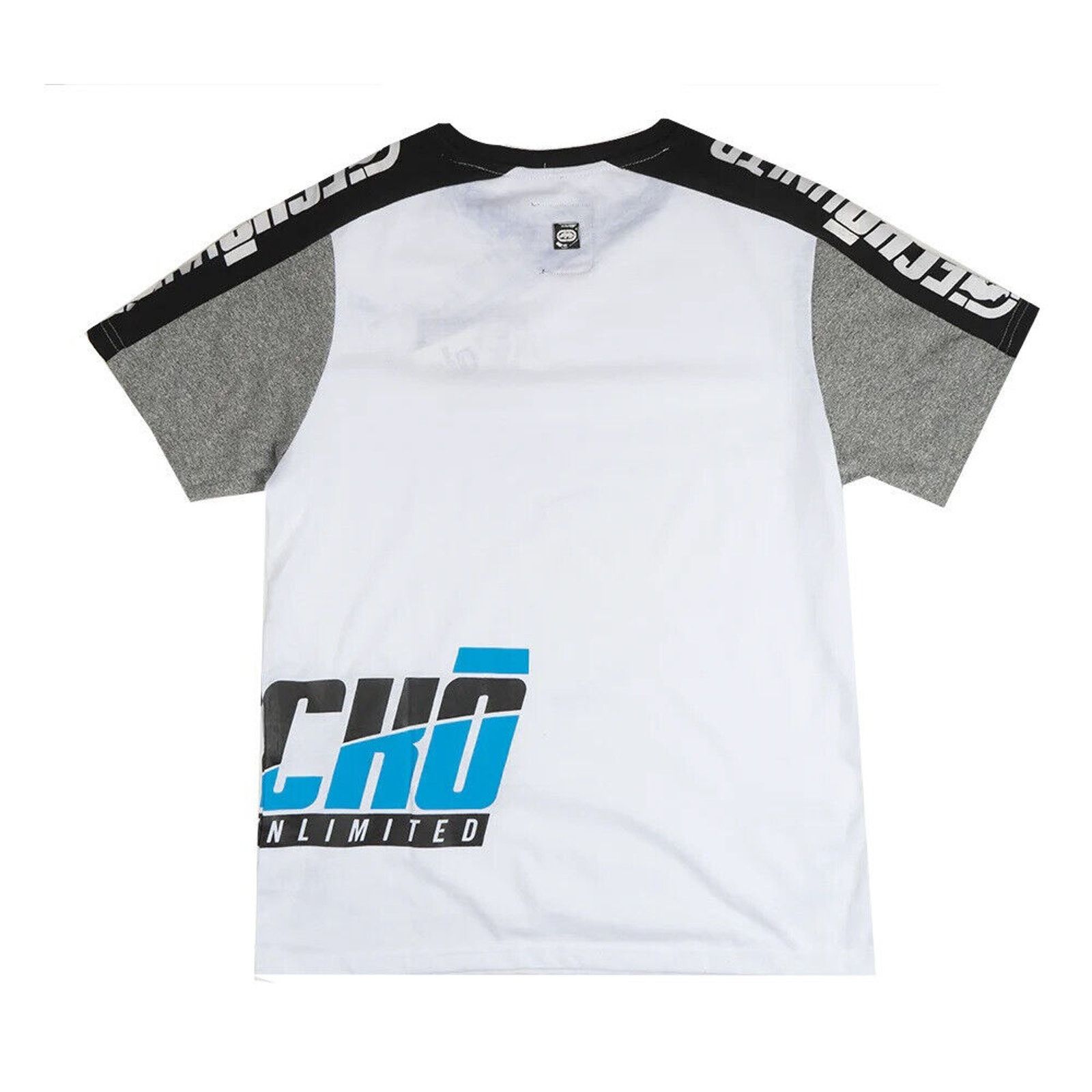 Ecko Unltd. Ecko Unltd Men's T-Shirt Colorblock White Short Sleeve Tee Size US M / EU 48-50 / 2 - 2 Thumbnail