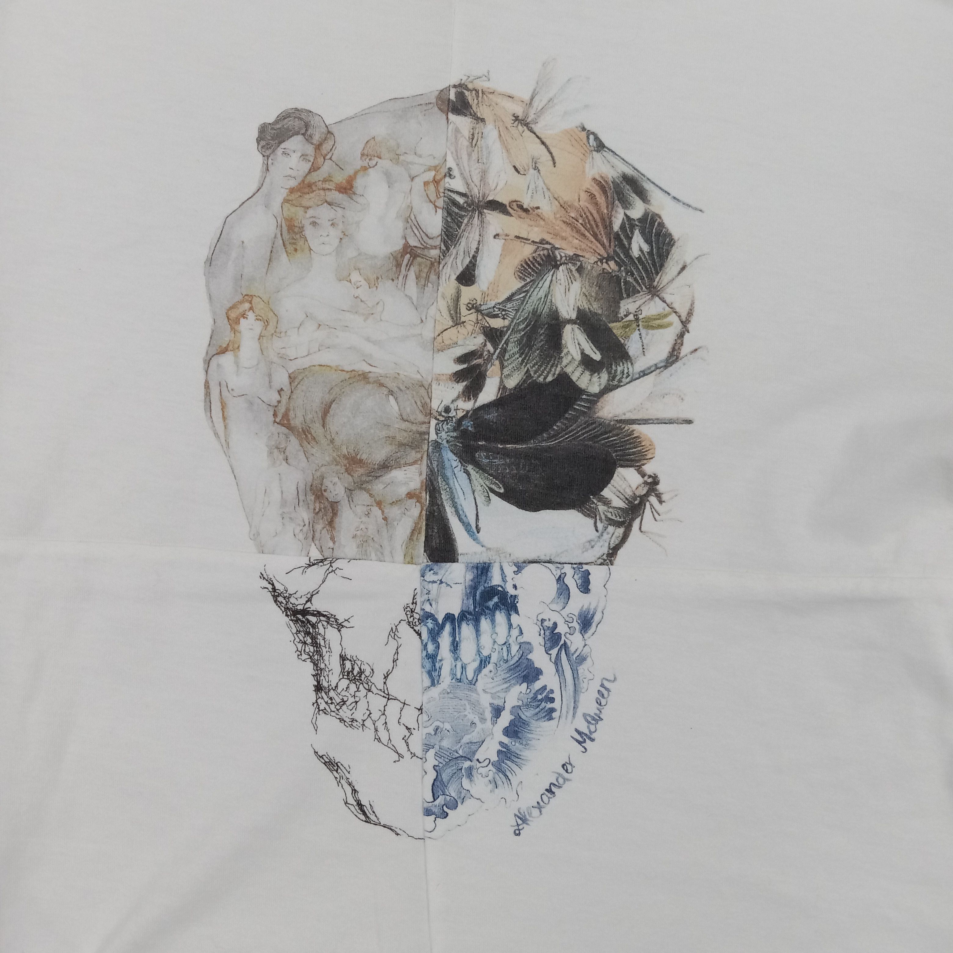 Alexander McQueen Alexander McQueen Skull Art Designer Tshirt C294N66 Size M / US 6-8 / IT 42-44 - 2 Thumbnail