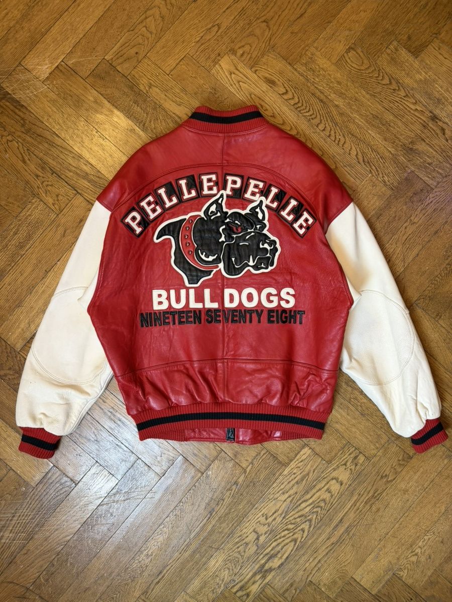 Pelle Pelle Vintage Pelle Pelle 1978 Bulldog leather varsity jacket Size US XL / EU 56 / 4 - 14 Thumbnail