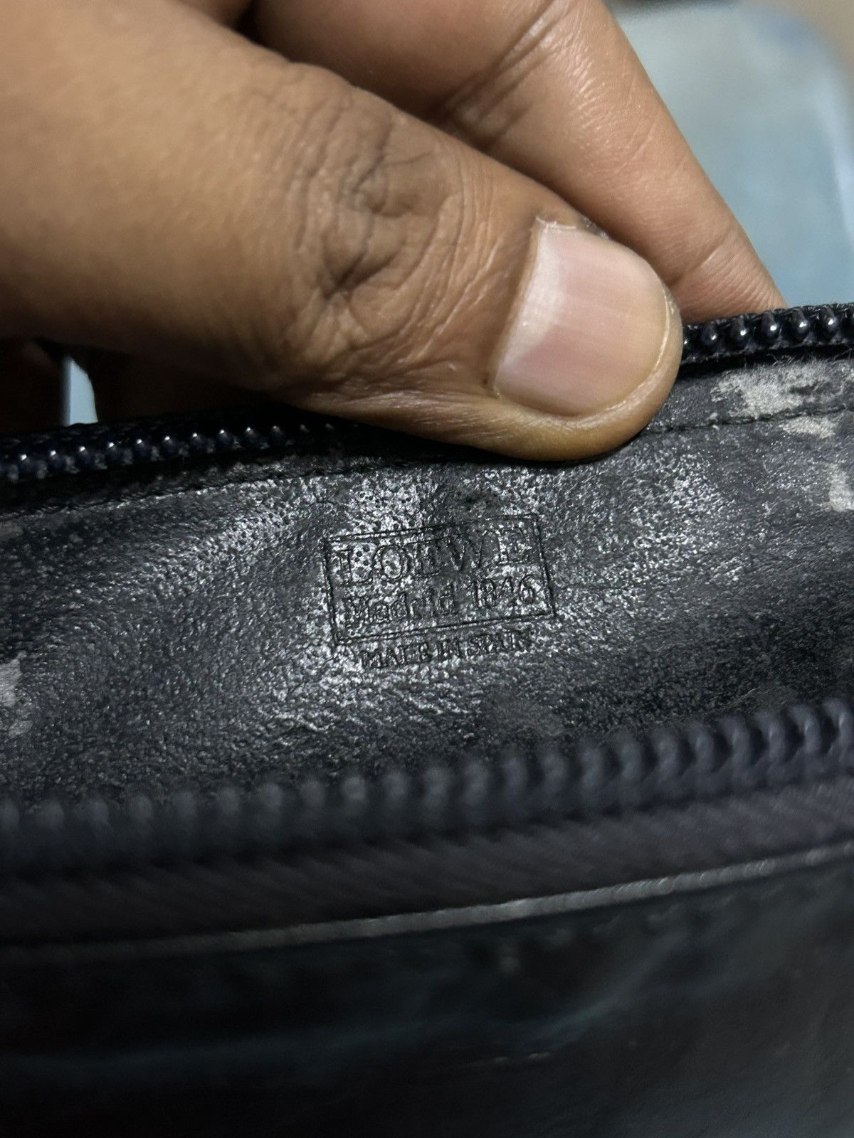 Loewe 90s Heritage Black Nappa Anagram Leather Pouch/Clutch Size ONE SIZE - 12 Thumbnail