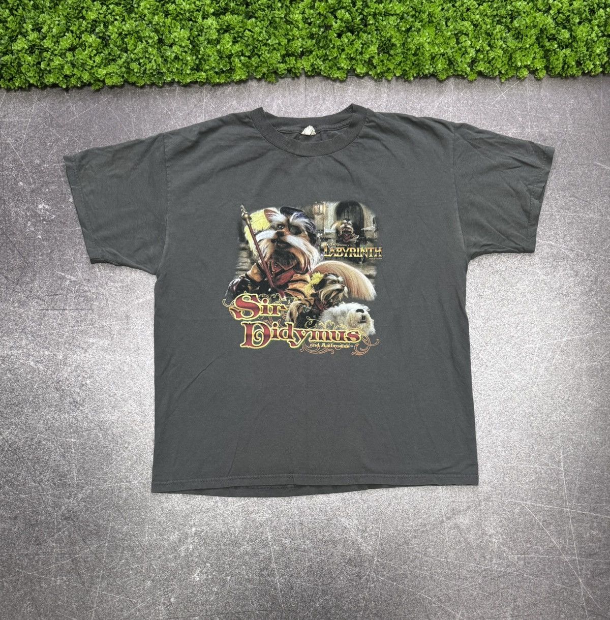 Vintage Vintage 2000s Labyrinth Sir Didymus T Shirt Movie Rare Size US L / EU 52-54 / 3 - 1 Thumbnail
