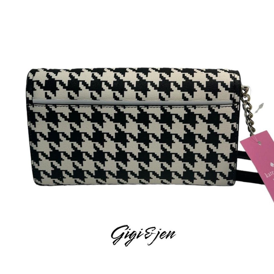 Kate Spade Kate Spade Darcy Chain Wallet Crossbody Clutch houndstooth Size ONE SIZE - 8 Thumbnail