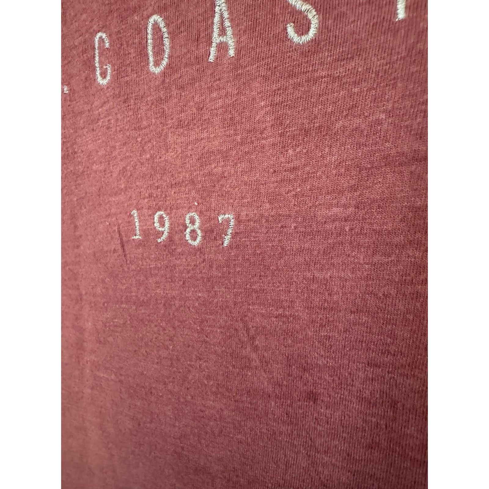 Aeropostale Aeropostale NY East Coast 1987 Tee XS Pink Graphic T-Shirt Size XS / US 0-2 / IT 36-38 - 3 Thumbnail