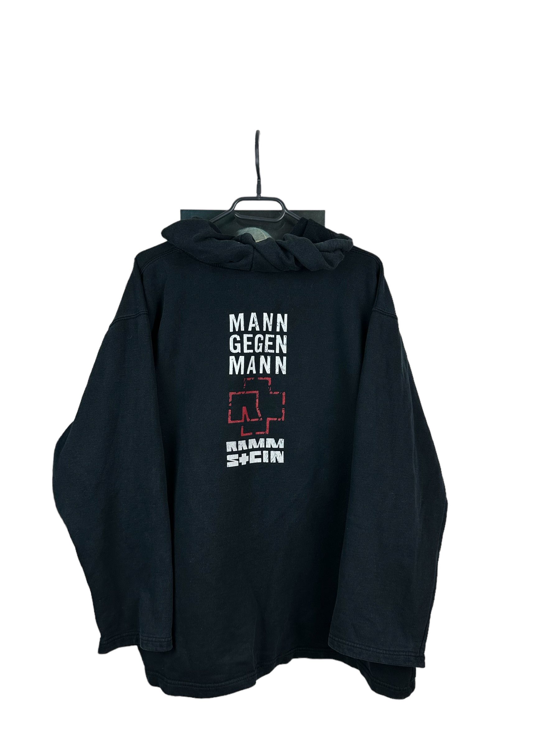 Band Tees × Vintage Vintage 2005 Rammstein Mann Gegen Rosenrot Hoodie Rare Size US M / EU 48-50 / 2 - 8 Thumbnail
