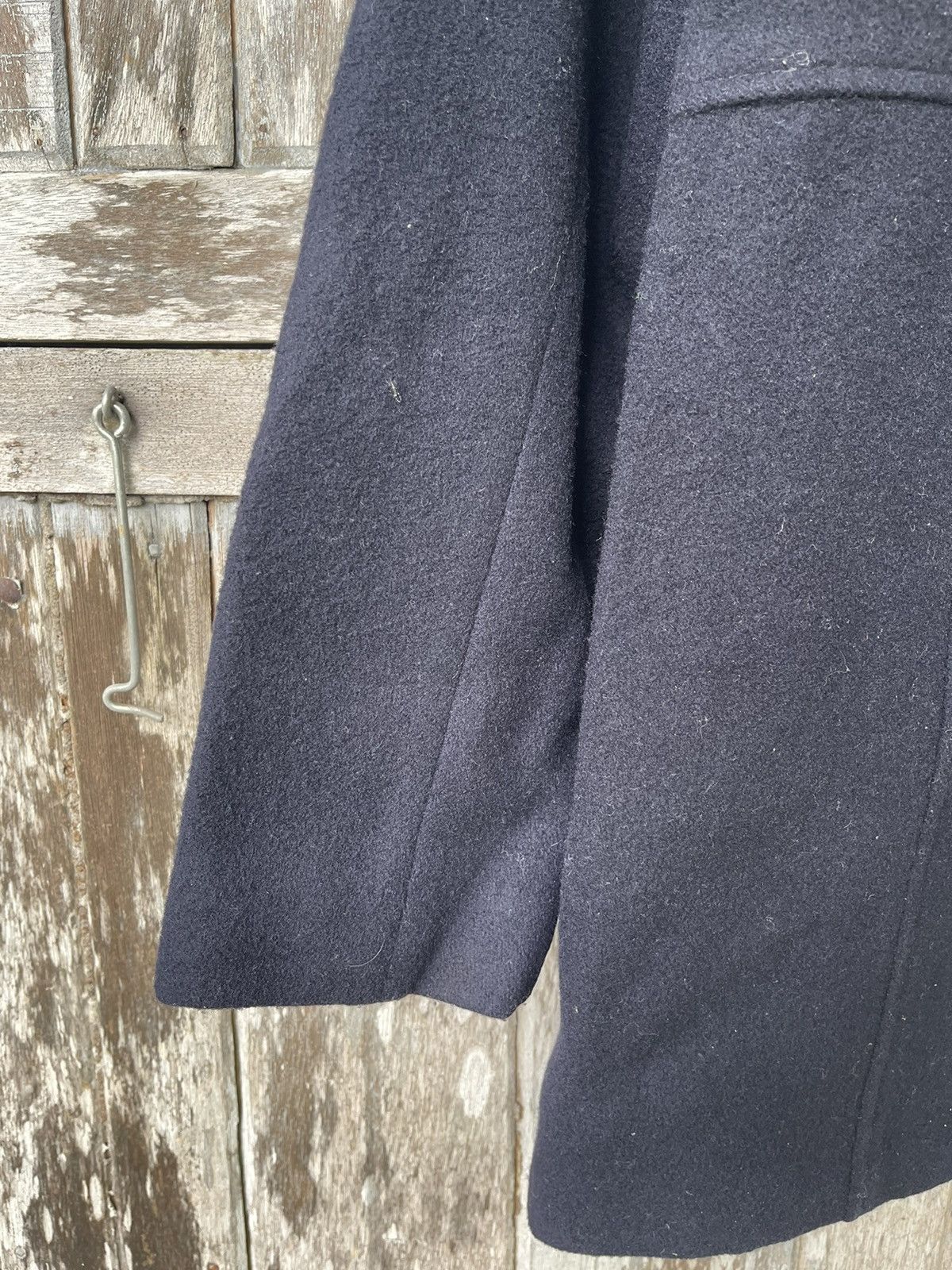 Designer Eastboy Wool Blend Coat with Ribbed Collar Japanese Vintage Size US M / EU 48-50 / 2 - 12 Thumbnail