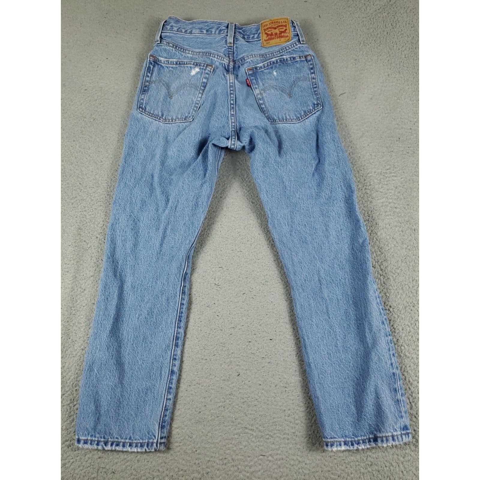 Levi's Levis 501 Jeans Mens 26x26 Blue Straight Leg Denim Pants Size US 26 / EU 42 - 7 Thumbnail