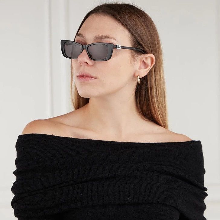 Gucci NEW Gucci GG1681S 008 Black Grey Cat Eye Women Sunglasses Size ONE SIZE - 11 Thumbnail