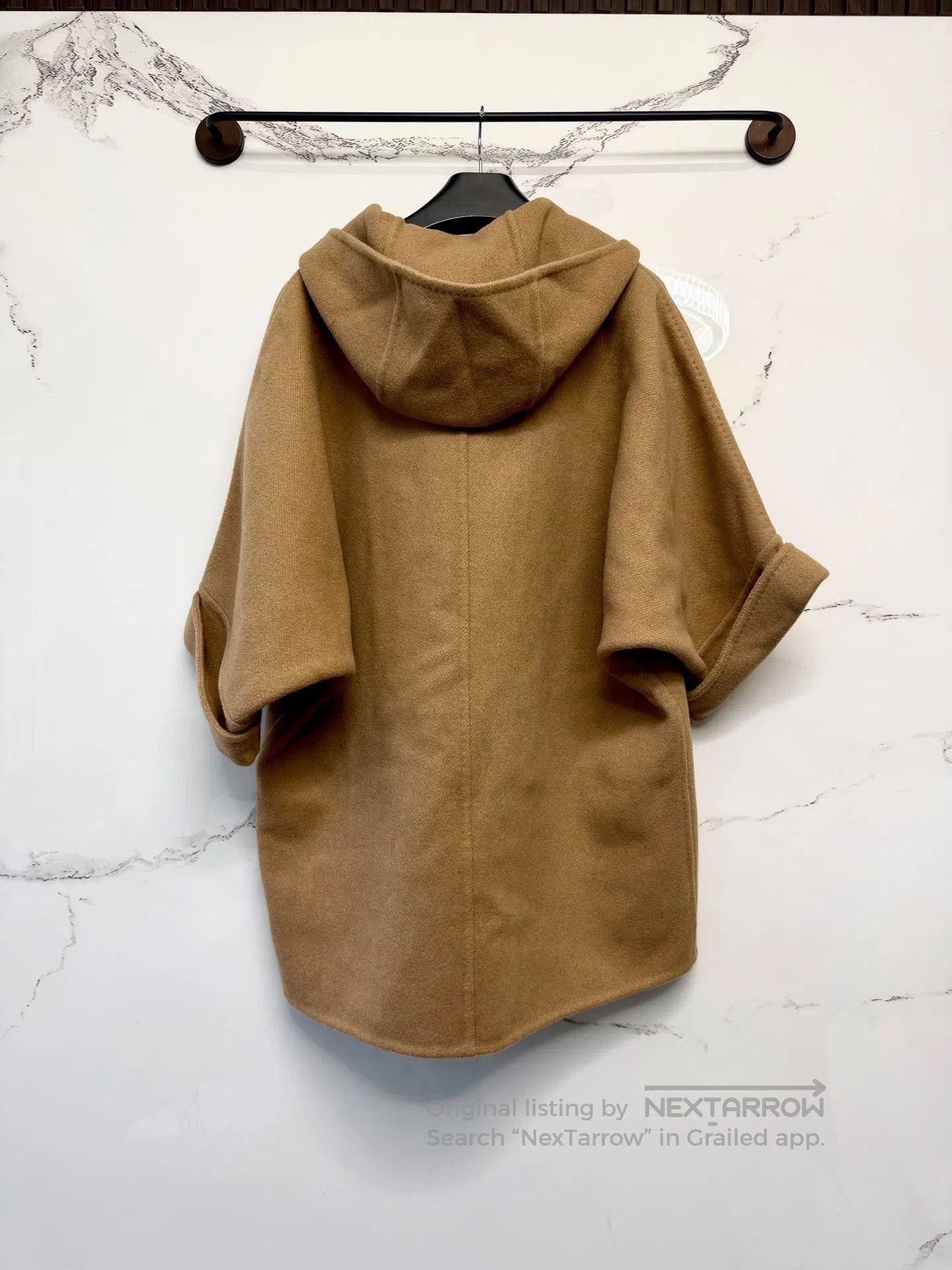 Max Mara Max Mara Khaki Hooded Overcoat Jacket| Size S / US 4 / IT 40 - 3 Thumbnail