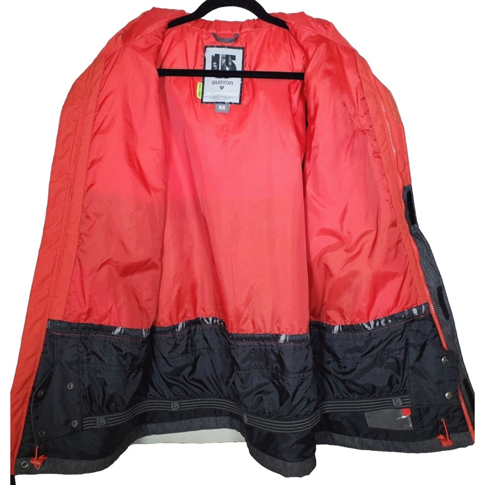 Burton Burton The White Collection TWC Greenlight Jacket DryRide Red-Orange and Gray Parka Hooded Men M Size US M / EU 48-50 / 2 - 4 Thumbnail