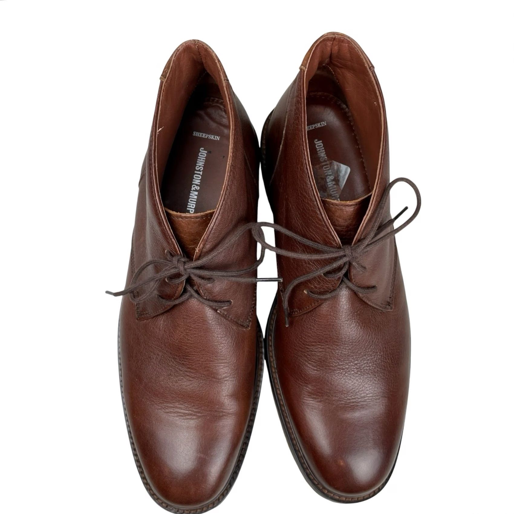 Johnston Murphy Chukka Boots Men 11.5M Brown Leather Ankle  display picture 2