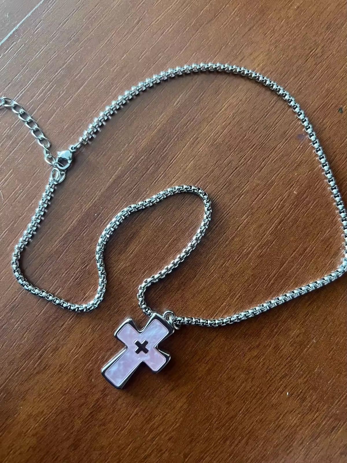 Jewelry Pink Cross Gothic Chain Size ONE SIZE - 2 Thumbnail