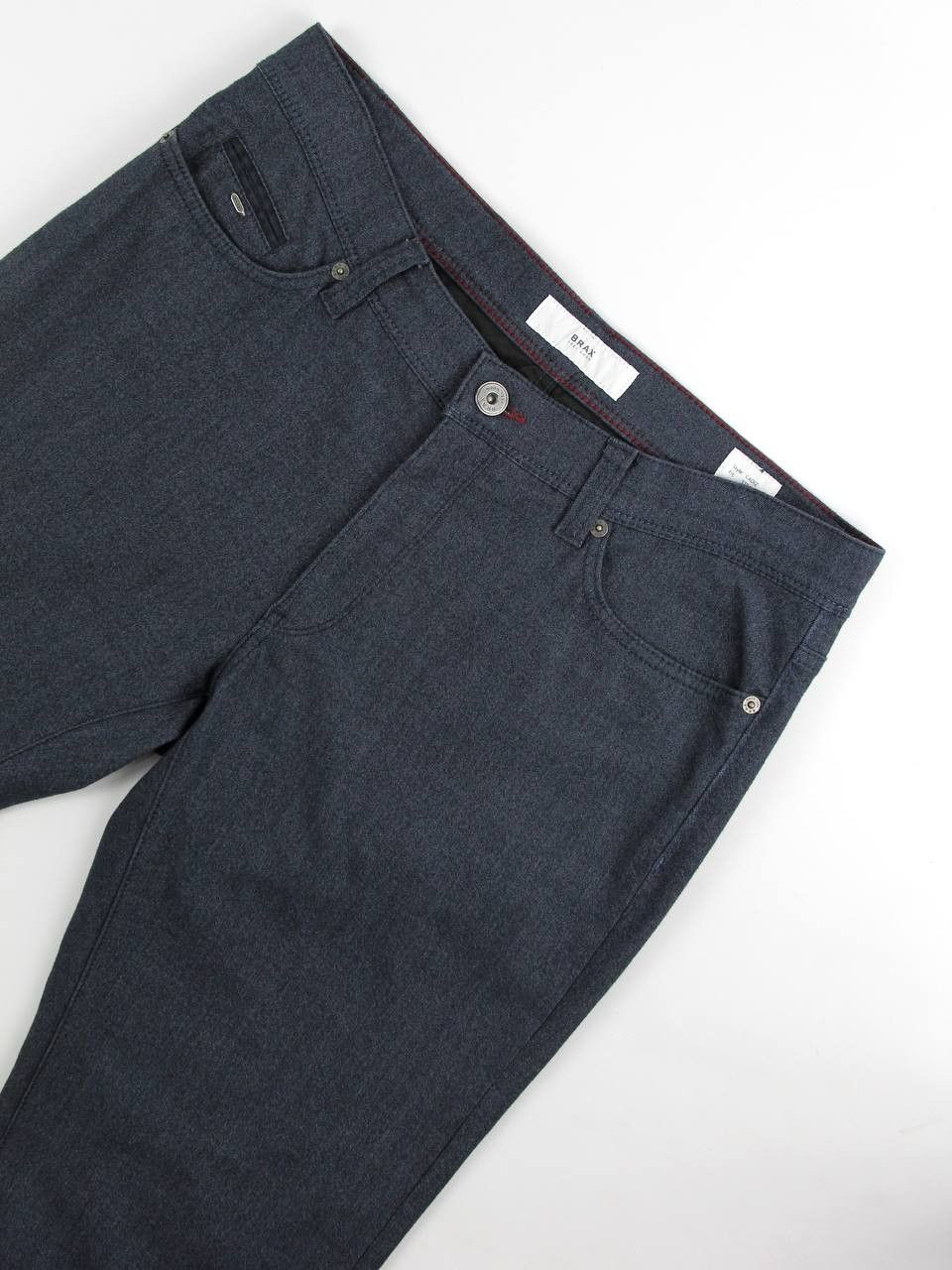 BRAX BRAX Knitted blue pants Straight Size US 34 / EU 50 - 4 Thumbnail