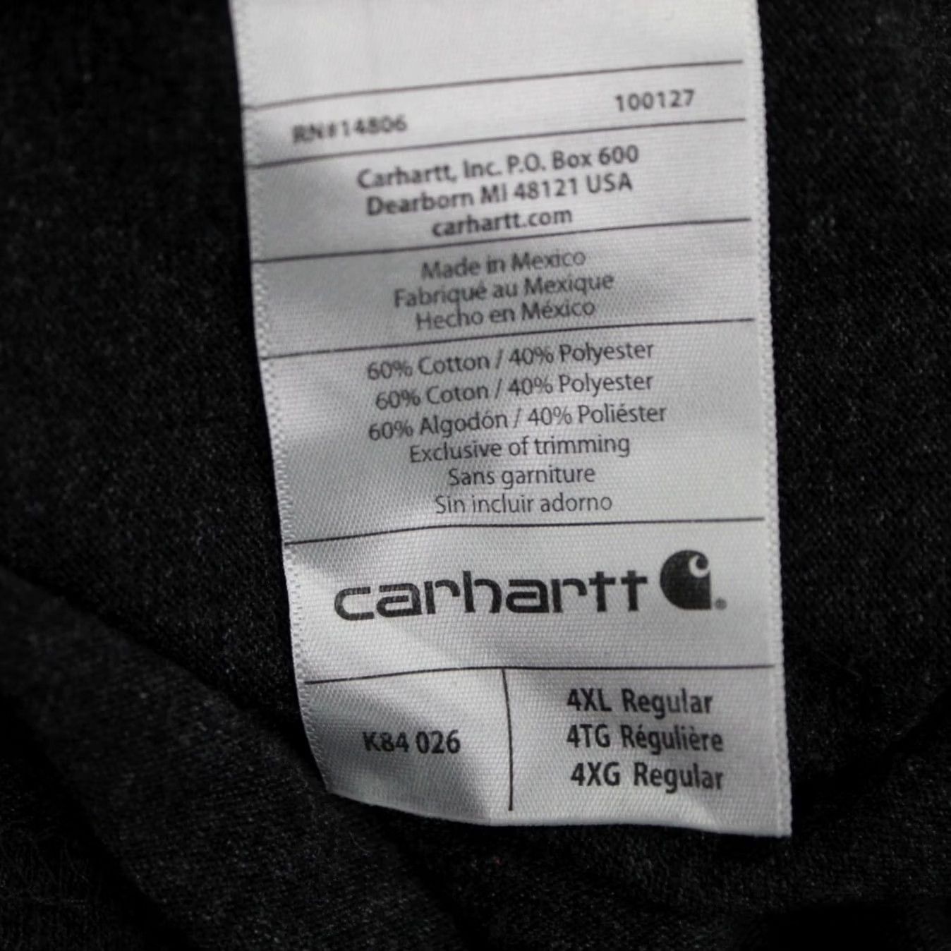 Carhartt Carhartt Shirt Adult 4XL Gray Regular T-Shirt Long Sleeve Cl th Pullover USA Logo Size US XXL / EU 58 / 5 - 7 Thumbnail