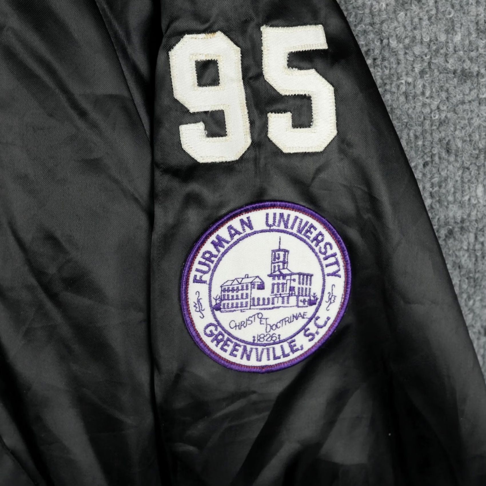 Dunbrooke VINTAGE Dunbrooke Jacket Womens M Satin Colonial Cheerleading Varsity Black 90s Womens Size M / US 6-8 / IT 42-44 - 3 Thumbnail