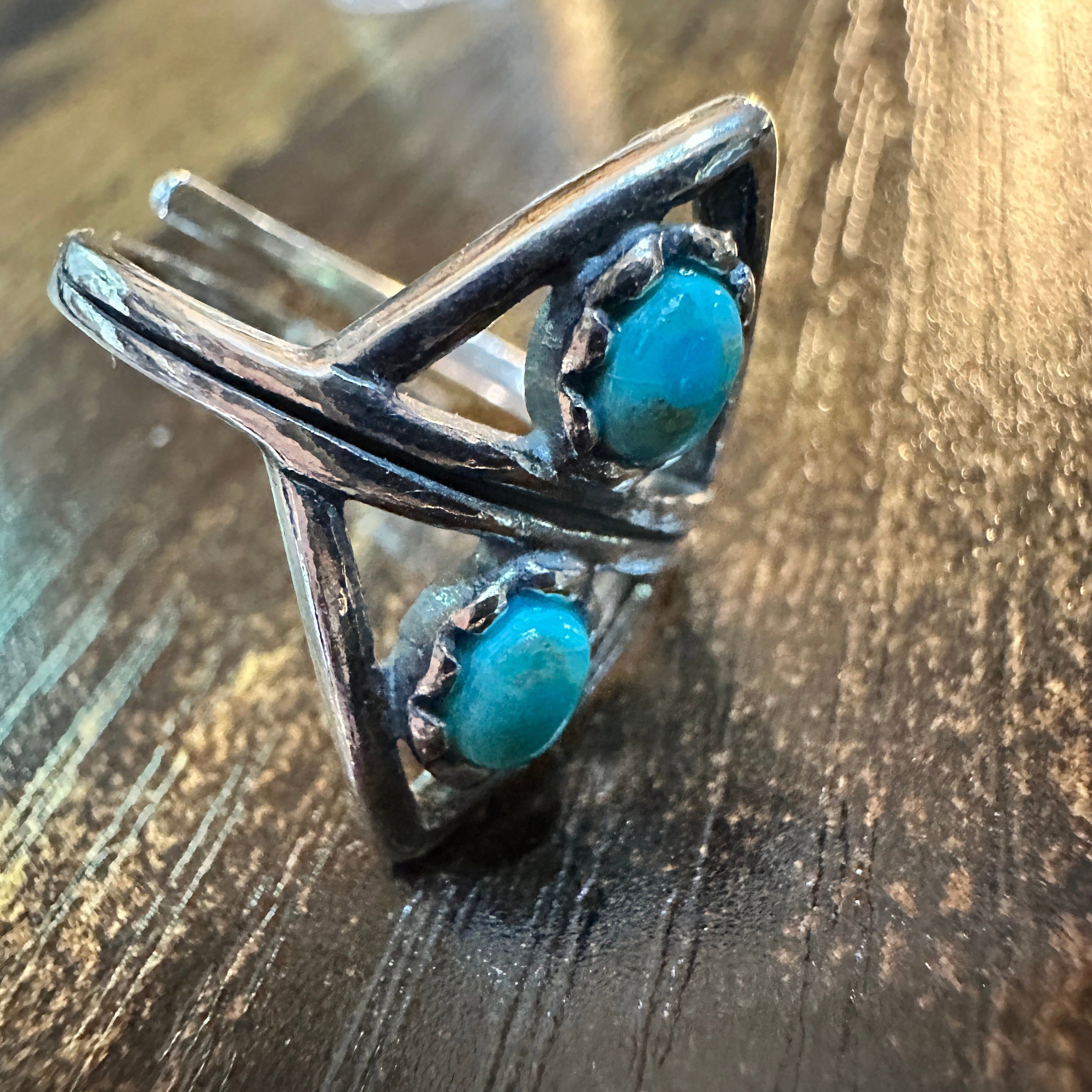 Other Boho Native American Turquoise Serenity Adjustable Sterling Size ONE SIZE - 8 Thumbnail