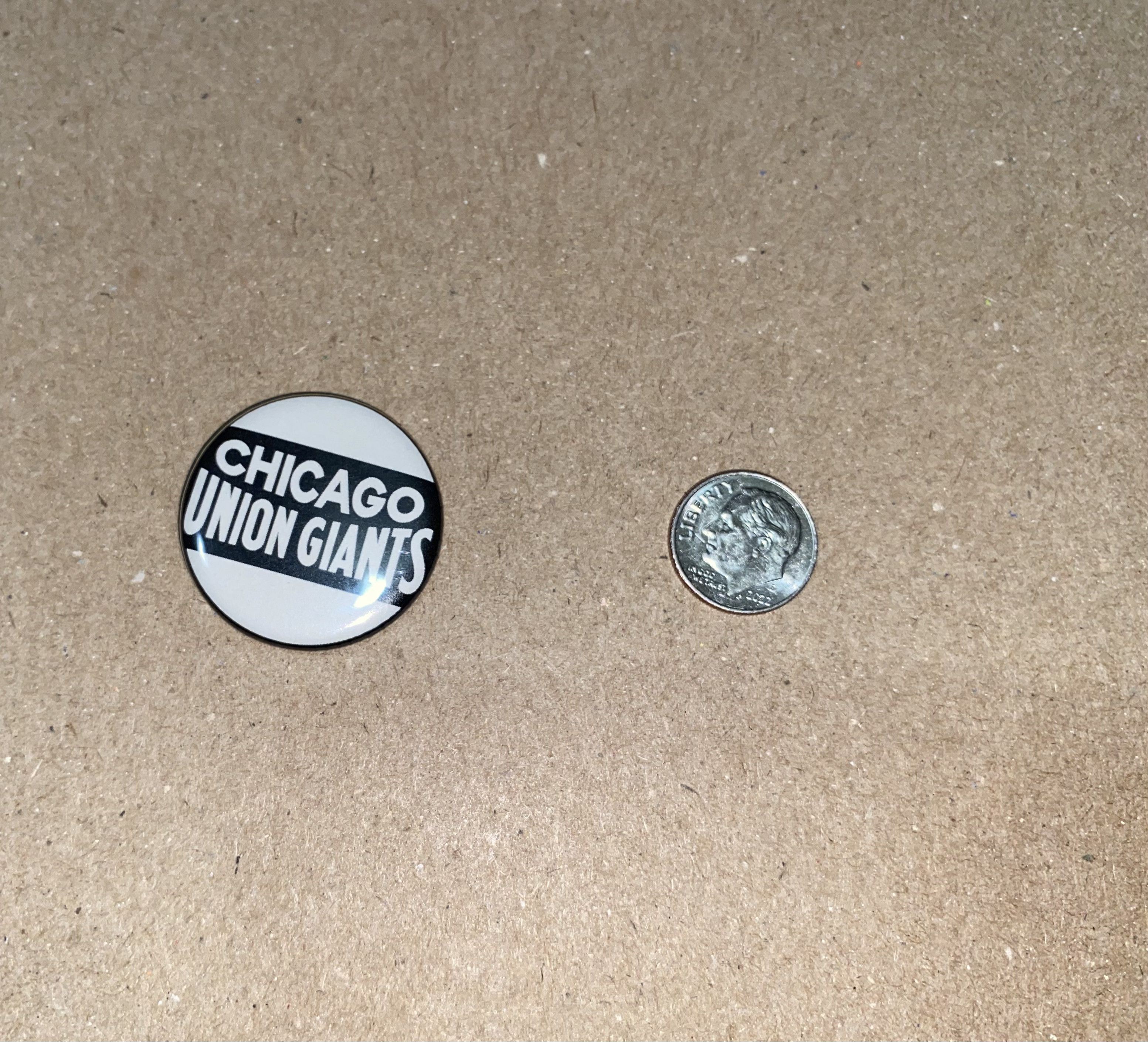 Ebbets Field Flannels Negro Leagues Anniversary Button Pin Chicago Union Giants US Size ONE SIZE - 4 Thumbnail