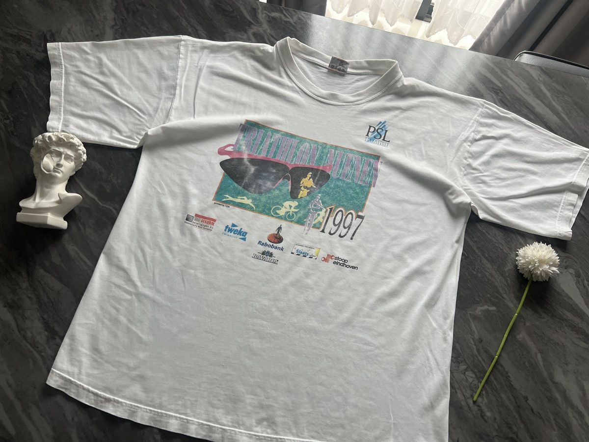 Vintage PSL Financiele Adviesgrope : Triathlon Nuenen 1997 Size US XXL / EU 58 / 5 - 1 Thumbnail