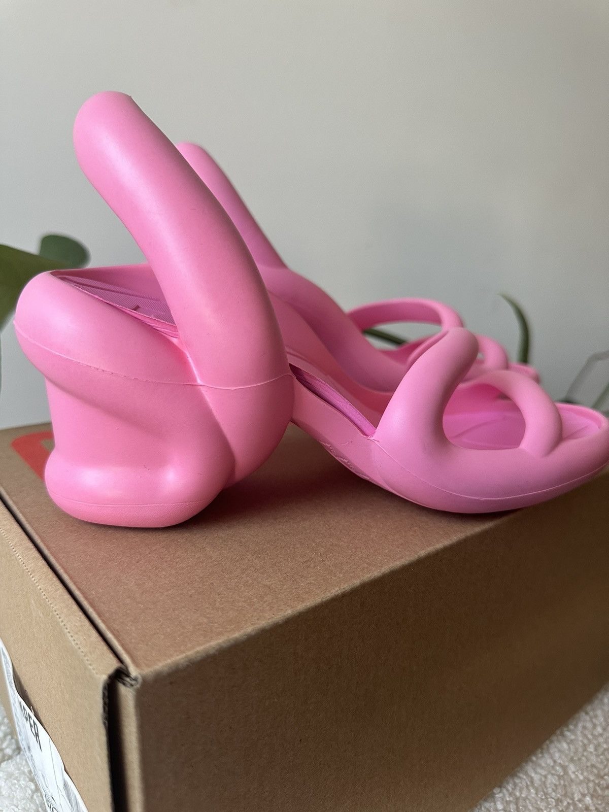 image of Camper Kobarah Rubber Sandals in Pink, Women's (Size 7)