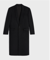 Celine o1w1db10526 2M73C9 Chesterfield Coat in Black Size XS / US 0-2 / IT 36-38 - 1 Thumbnail