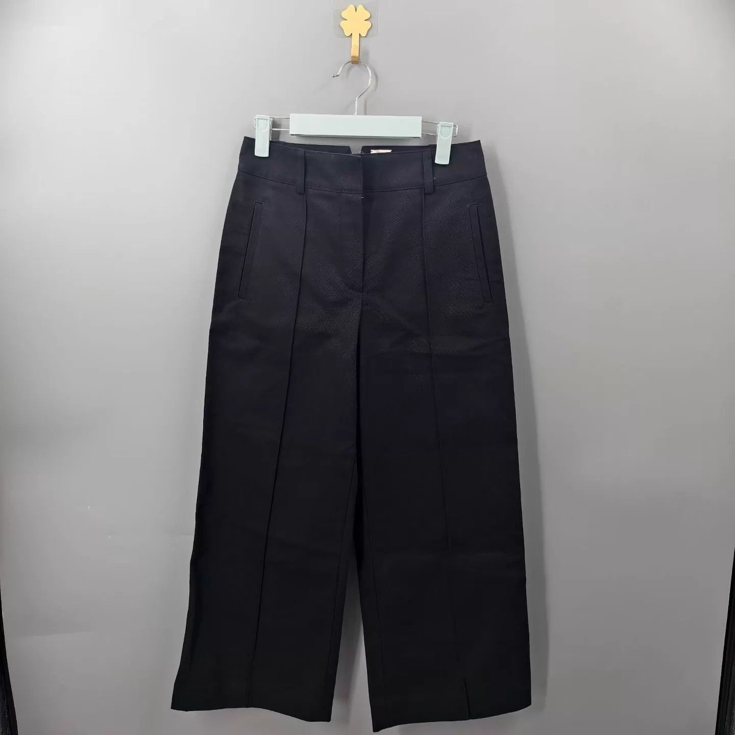 Hermes Hermes black wide leg pants 34 Size 25" / US 0 / IT 36 - 1 Thumbnail