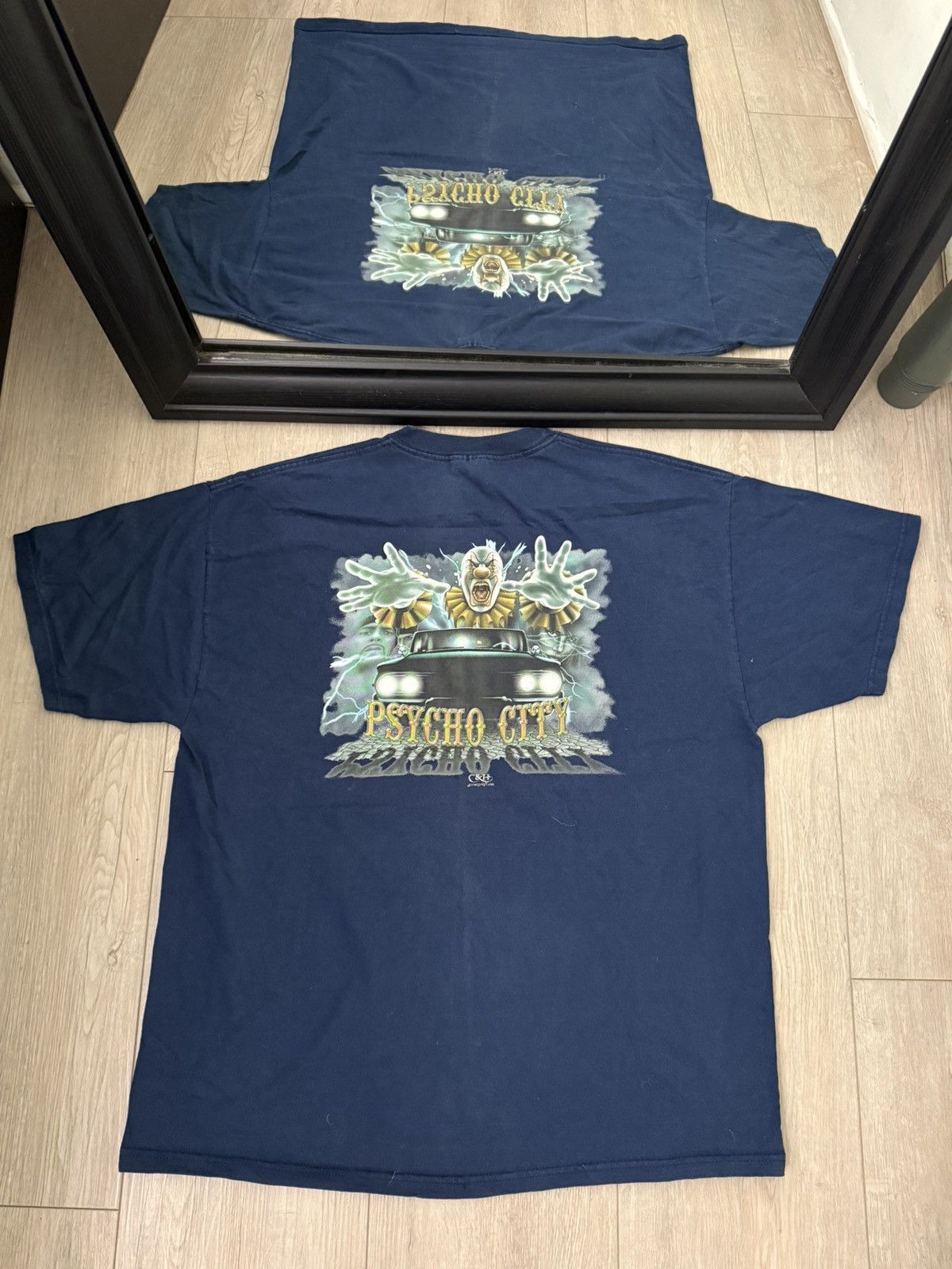 Born X Raised × Vintage Vintage / Y2K Chicano Clown Psycho City Shirt Size US XL / EU 56 / 4 - 1 Thumbnail