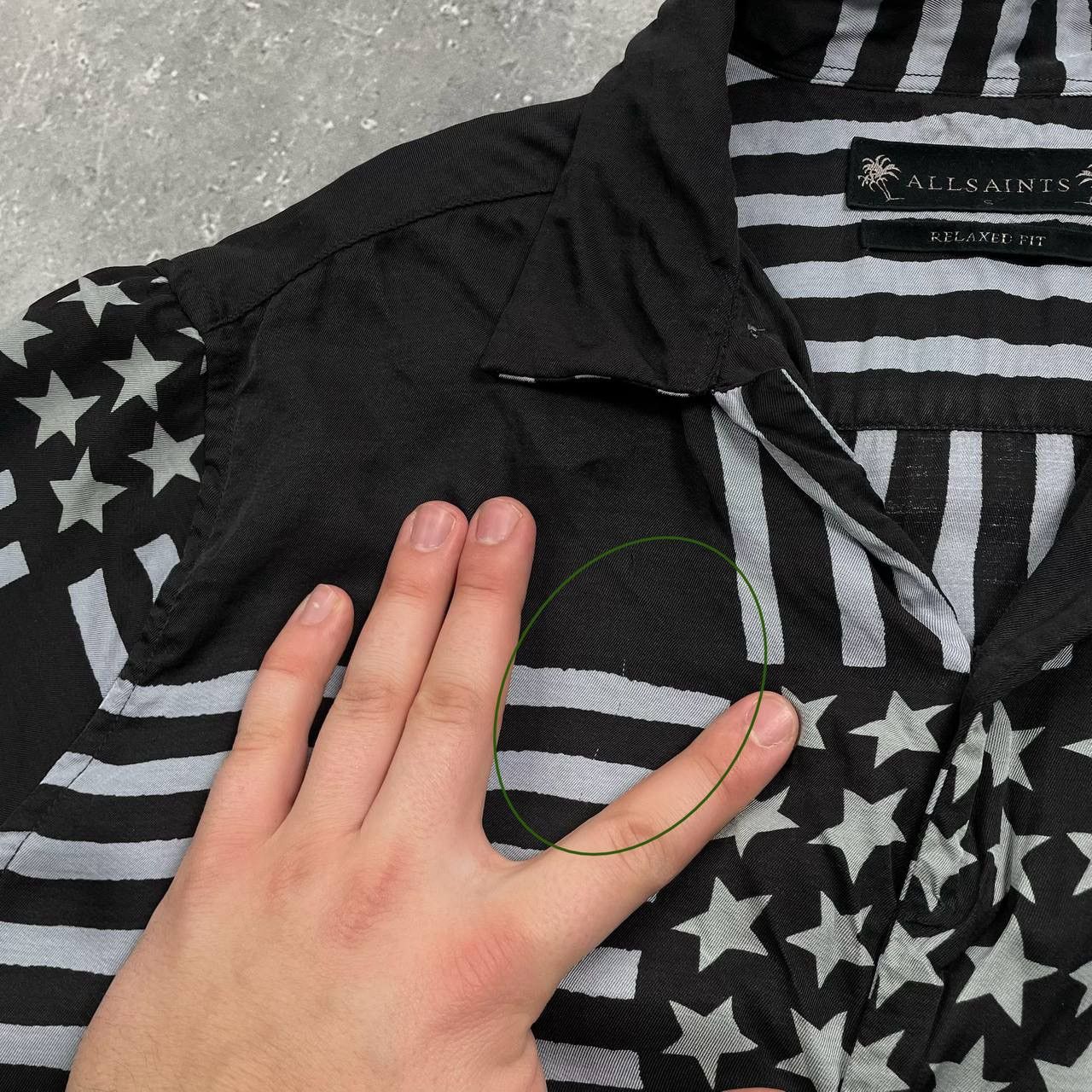 Allsaints Allsaints Union Viscose Short Sleeve Button-Up Camp Shirt S Size US S / EU 44-46 / 1 - 15 Thumbnail