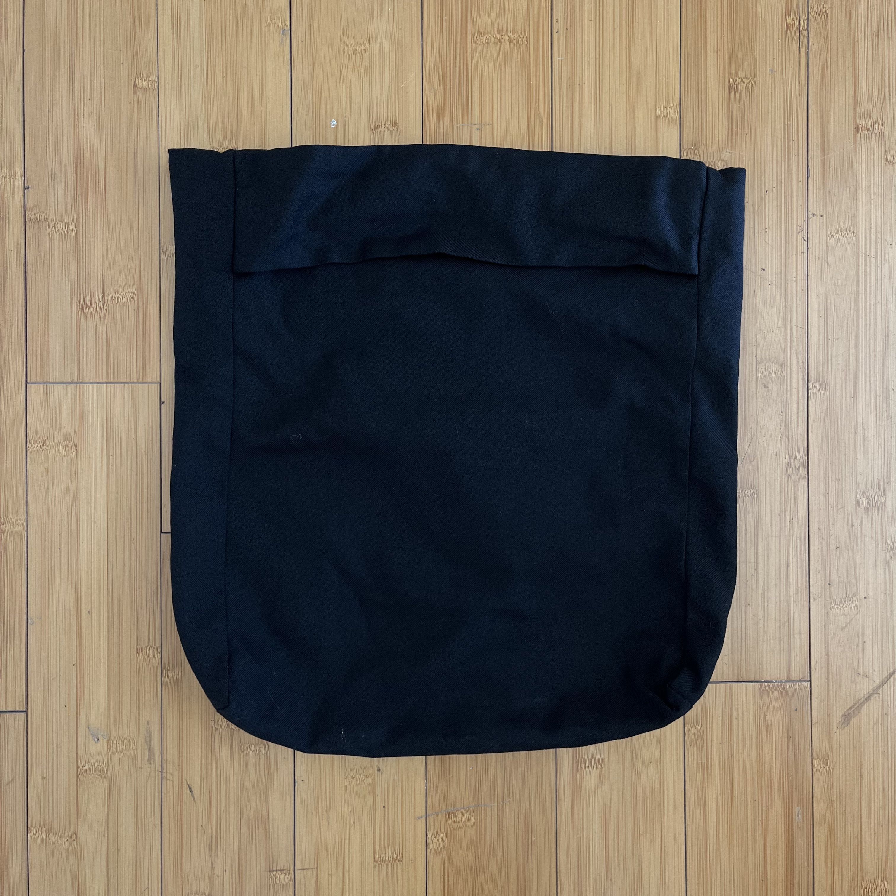 Yohji Yamamoto Yohji Yamamoto FEMME Wool Flat Handle Tote Bag Black Size ONE SIZE - 5 Thumbnail