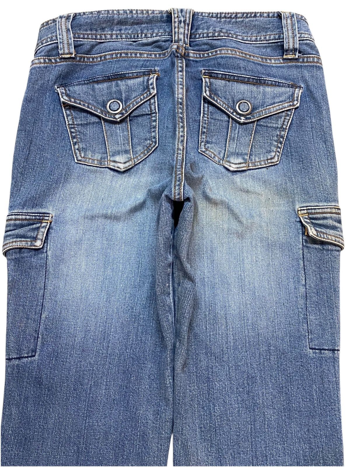 Japanese Brand Japanese Brand Blue Wash Carpenter Cargo Slim Jeans Size US 30 / EU 46 - 4 Thumbnail