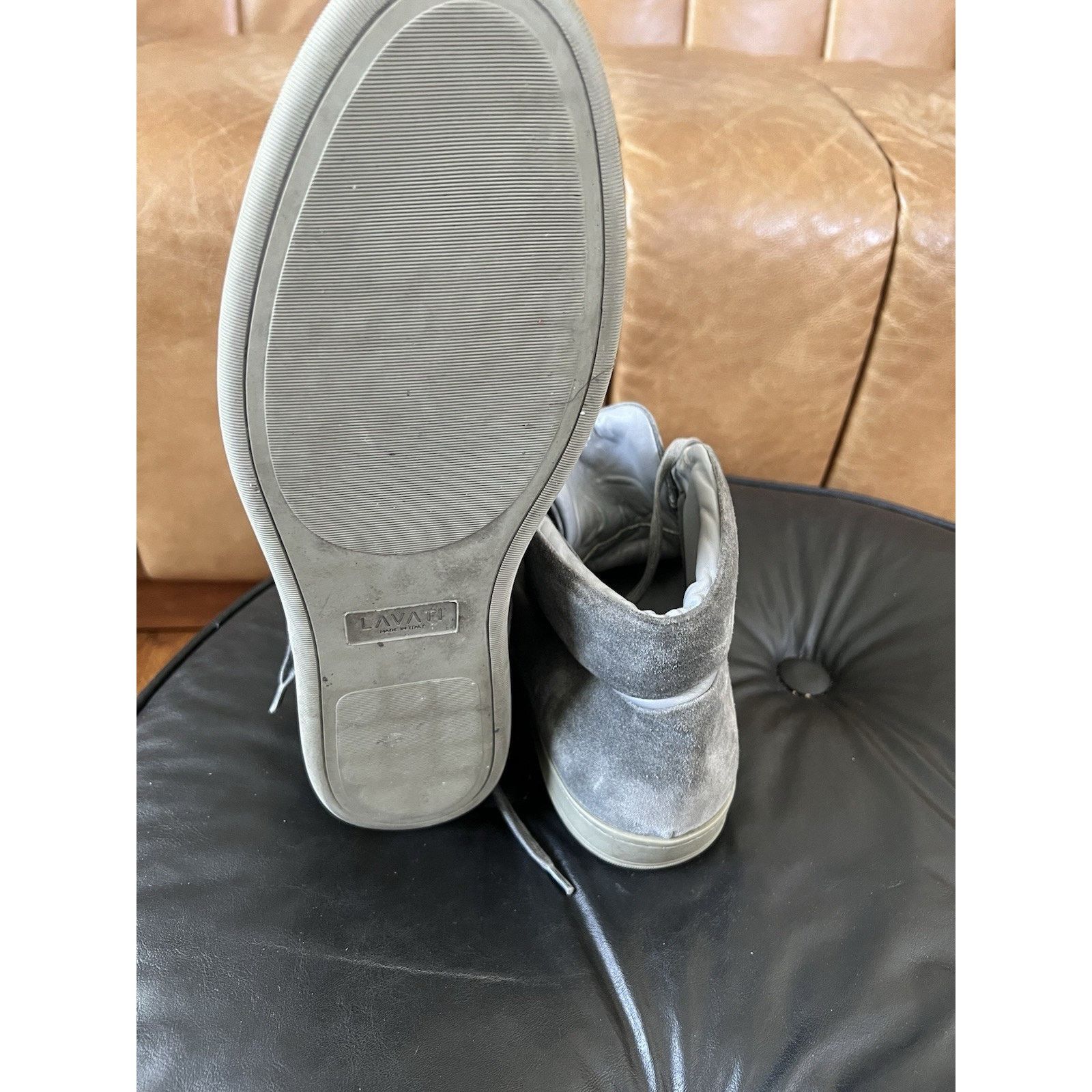 Other Lavati Gray Italian Leather Sneackers US 11 Size US 11 / EU 44 - 8 Thumbnail
