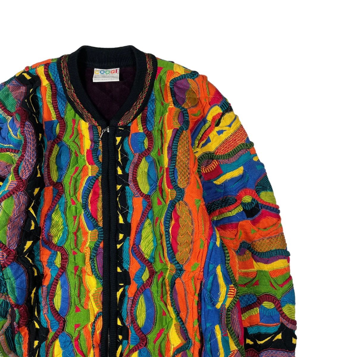 Coogi × Vintage VINTAGE COOGI 90’s ZIPPER KNITWEAR SWEATER Size US M / EU 48-50 / 2 - 3 Thumbnail