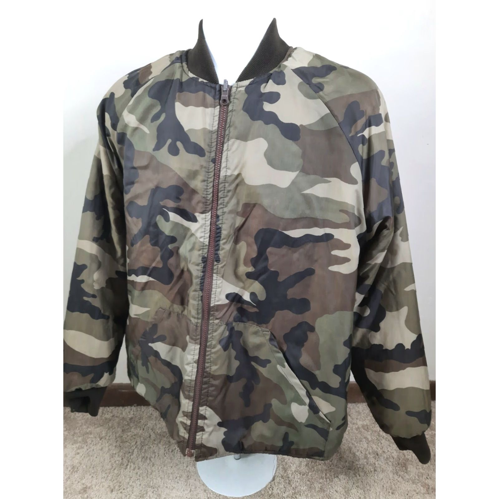 Vintage VINTAGE Reversible Camo Bomber Jacket Coat Shell Holder Pocket Men's Large Size US L / EU 52-54 / 3 - 7 Thumbnail