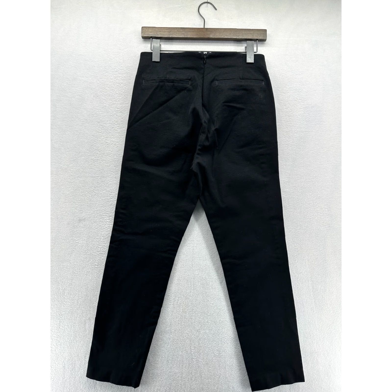 Madewell Madewell Fraser Slim Leg Pant Women's 27 Black Stretch High Rise Waist Trouser Size 27" / US 4 / IT 40 - 4 Thumbnail