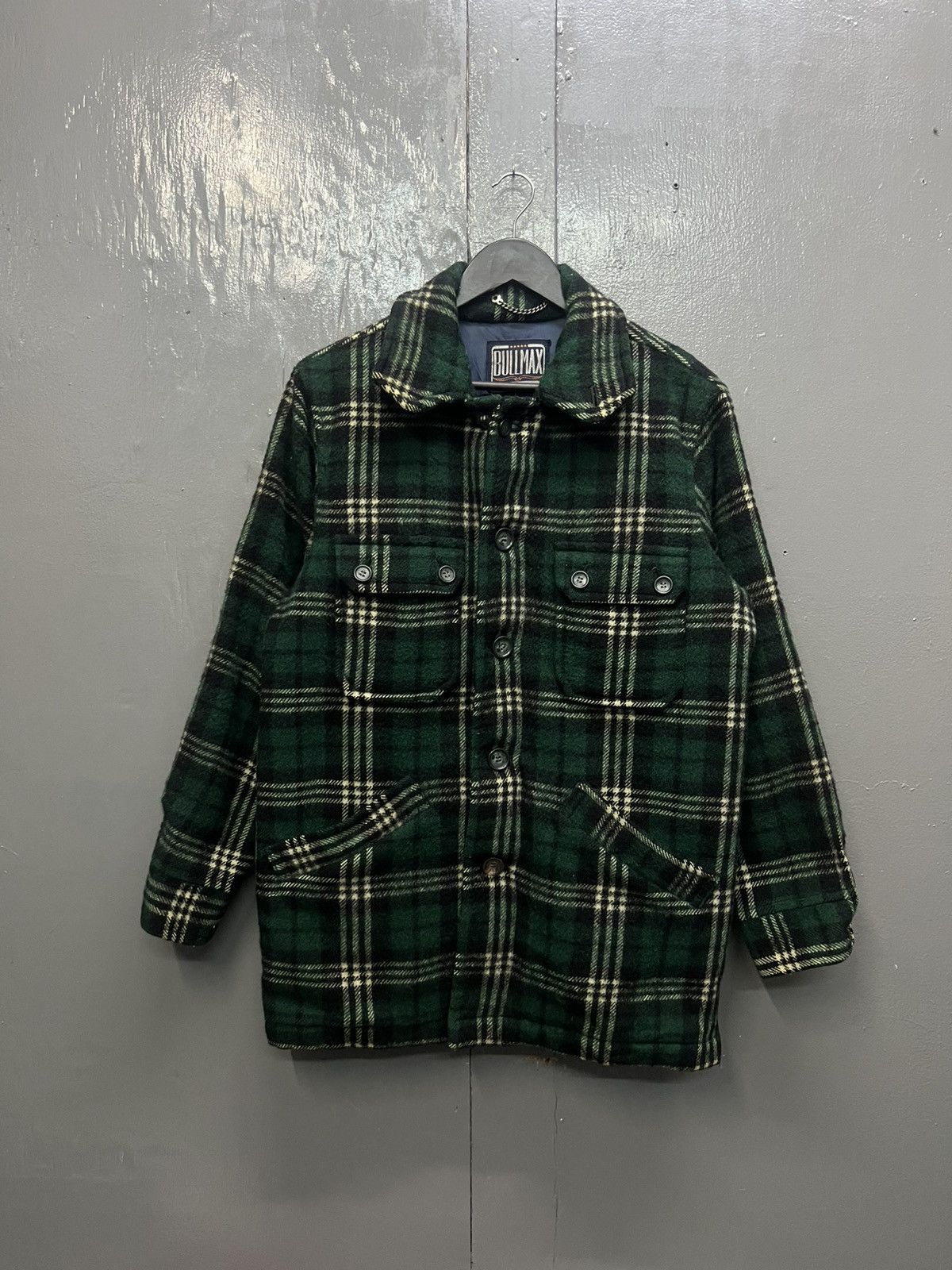 Vintage Vintage Bullmax Wool Plaid Tartan Jacket Size US L / EU 52-54 / 3 - 2 Thumbnail