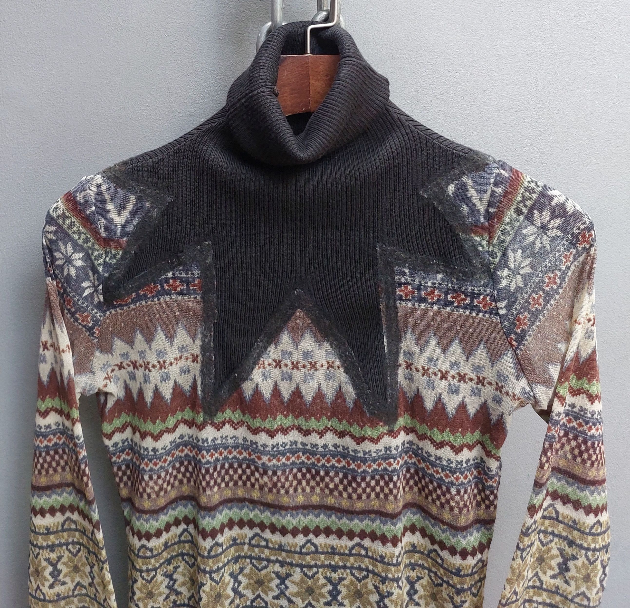 Jean Paul Gaultier Jean Paul Gaultier Tribal Print Mesh Top and Skirt Set Size XL / US 12-14 / IT 48-50 - 9 Thumbnail