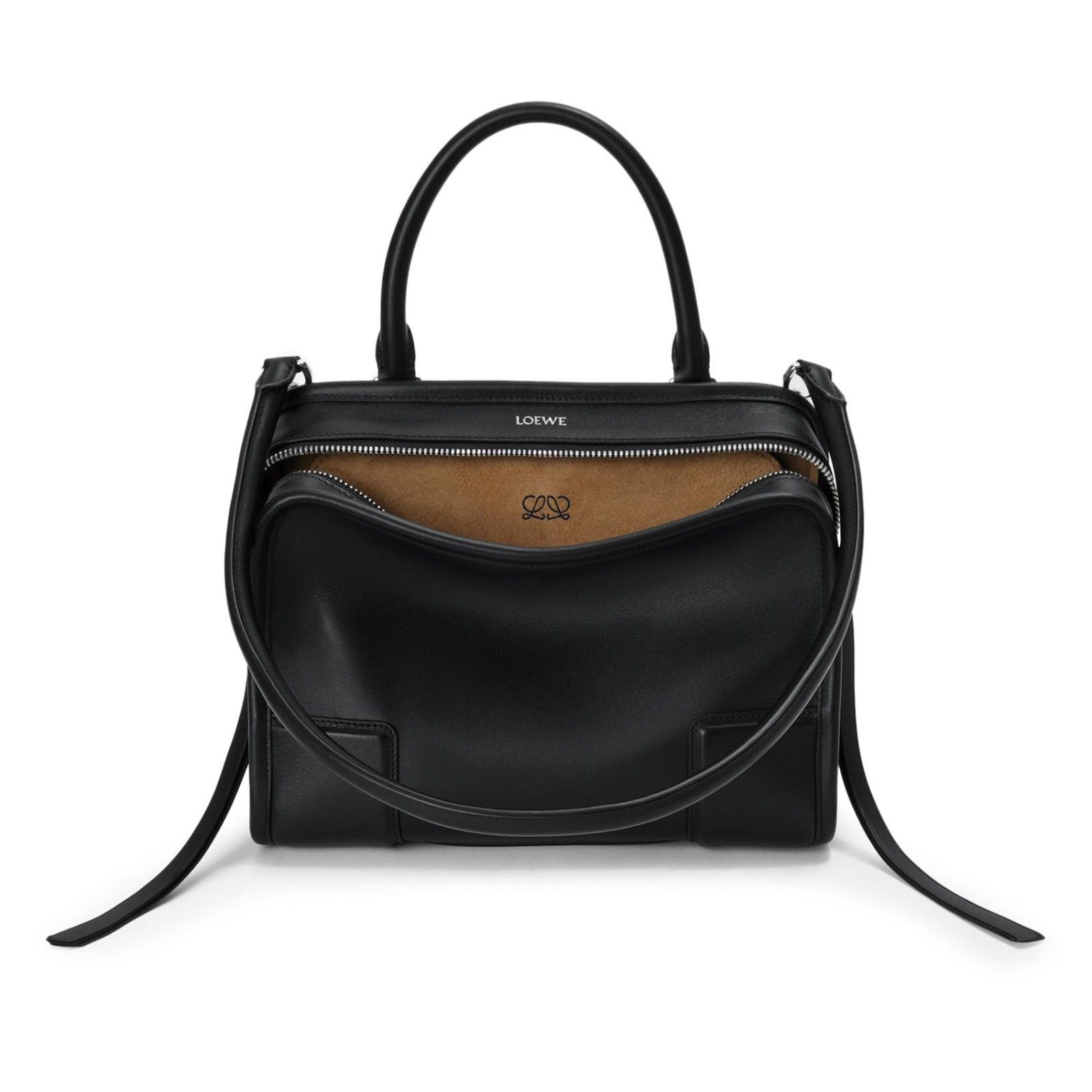 Loewe Amazona 180 Small Black Top Handle Bag New & Authentic, Women's