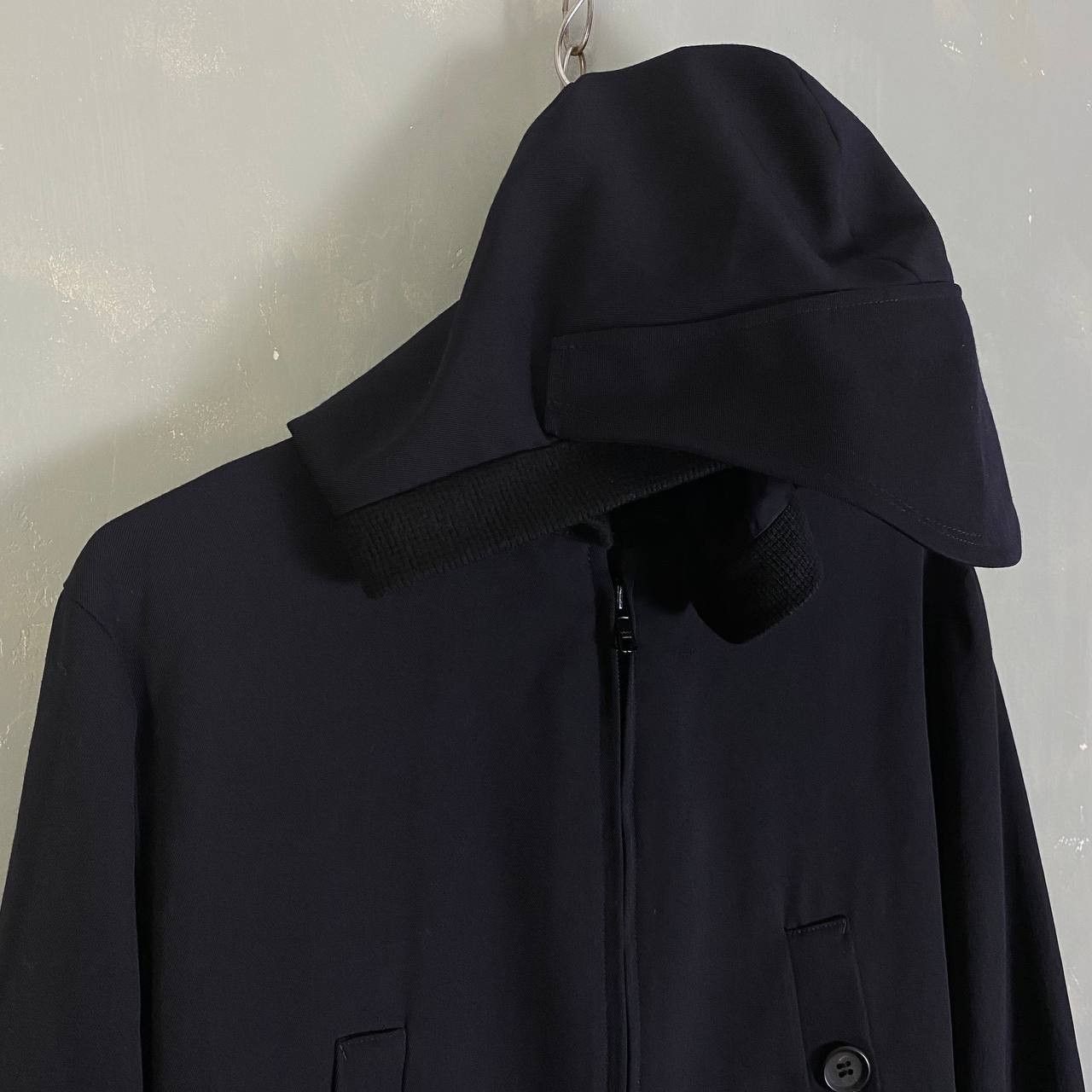 Yohji Yamamoto Yohji Yamamoto Technical Hooded Wool Jacket Size US M / EU 48-50 / 2 - 3 Thumbnail