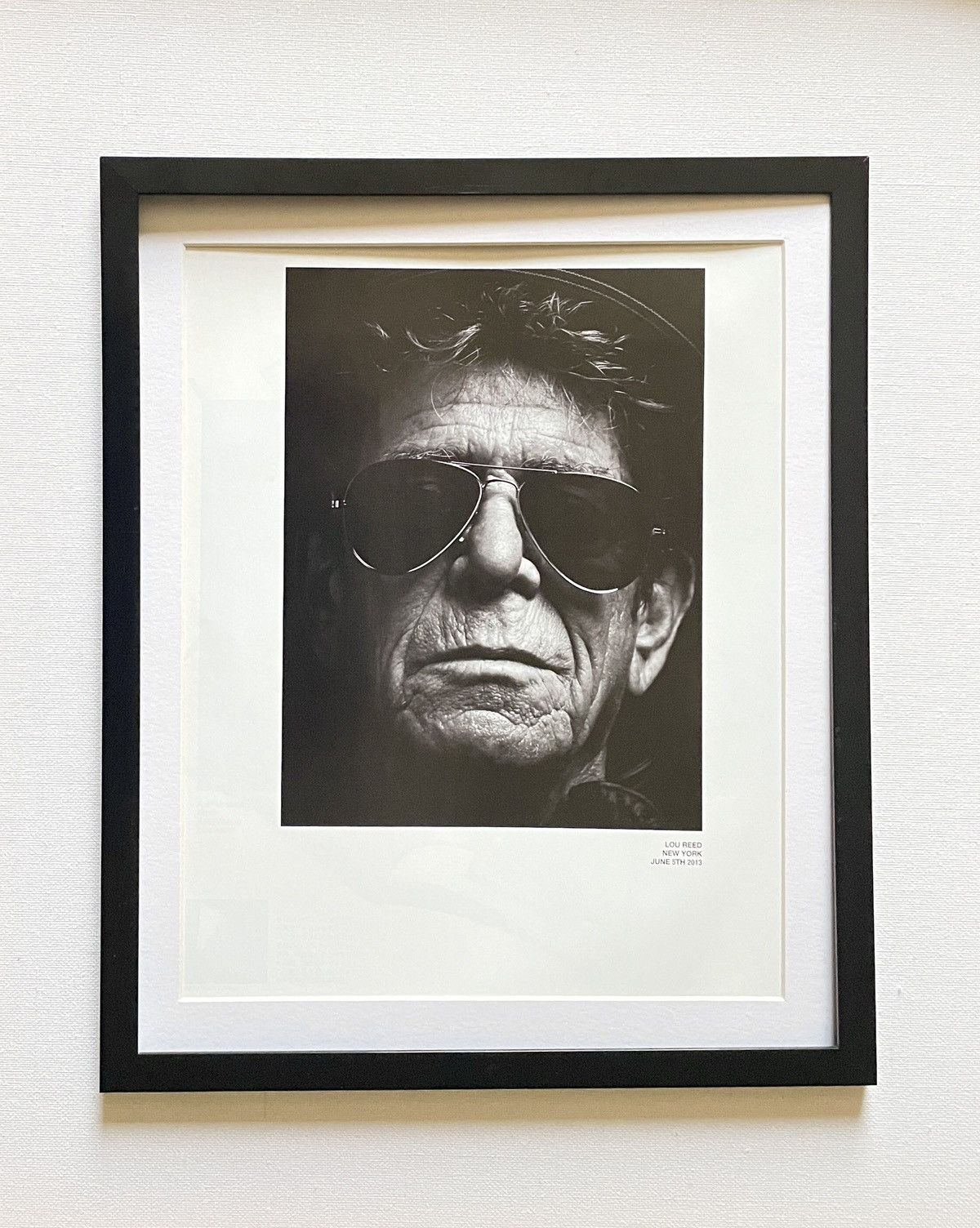 Lou Reed Supreme Poster Hedi Slimane SAINT LAURENT Lou Reed Framed