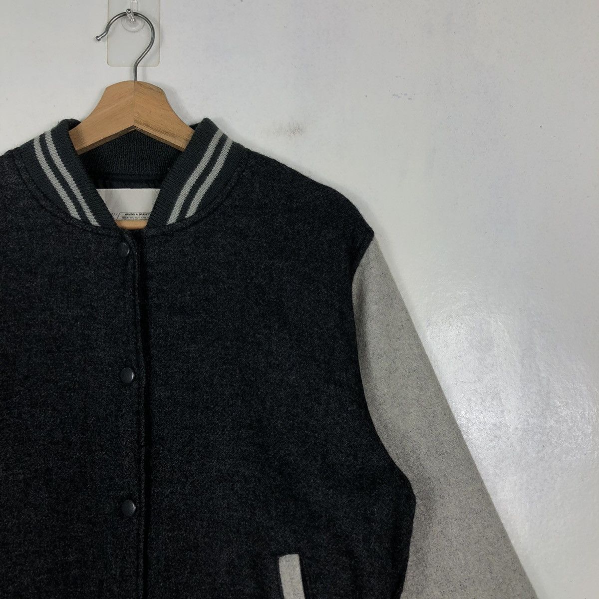 Japanese Brand 🔥90’s World Worth Vintage Varsity Jacket Issey Miyake Size US L / EU 52-54 / 3 - 6 Thumbnail