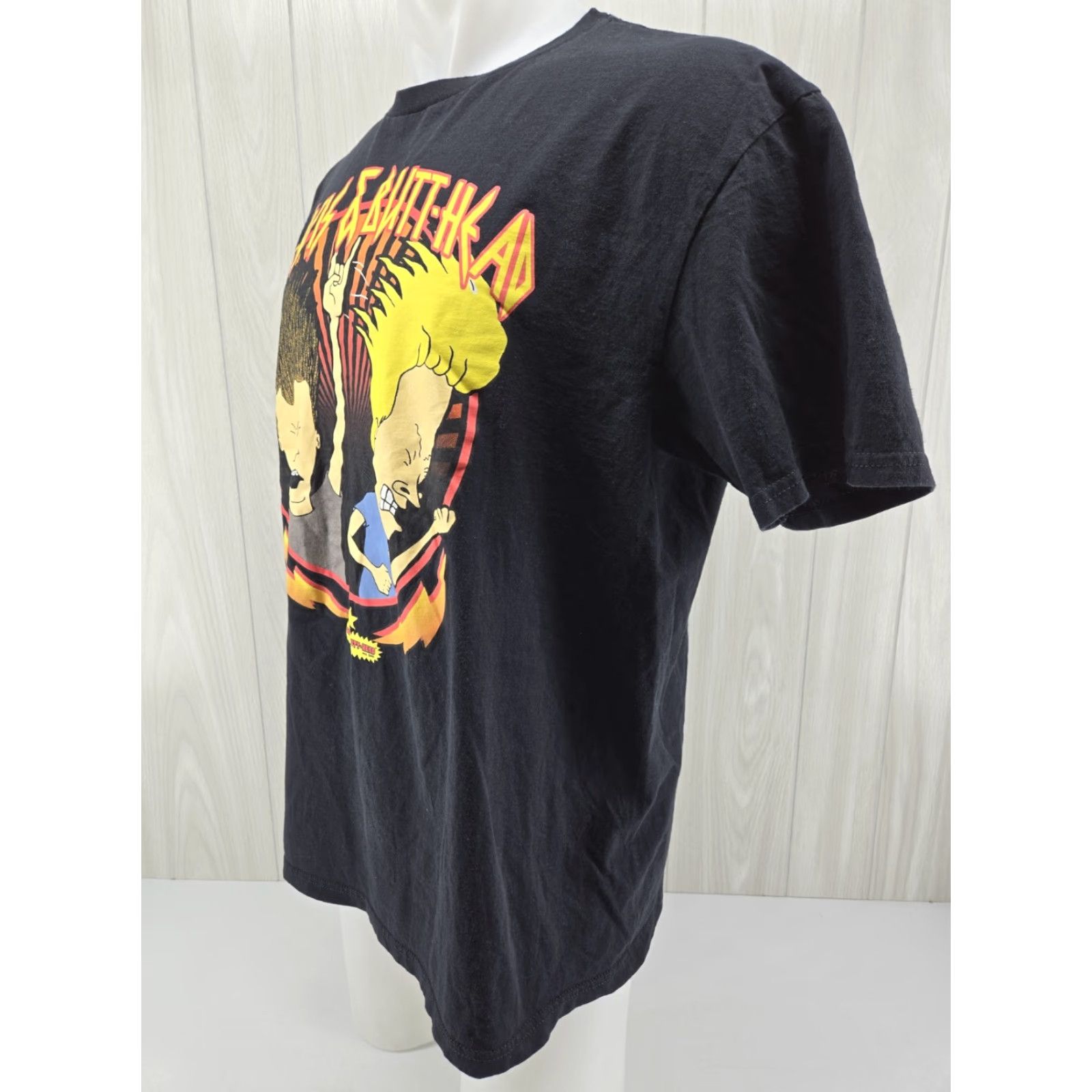 Vintage Beavis and Butt-Head T-Shirt Men XL Black Cotton Short Sleeves Crew Neck Size US XL / EU 56 / 4 - 4 Thumbnail