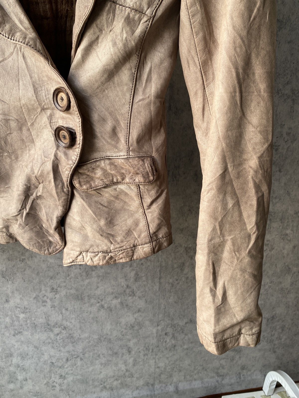 Giorgio Brato Giorgio Brato Italy Vera Pelle Leather Jacket Size S / US 4 / IT 40 - 6 Thumbnail