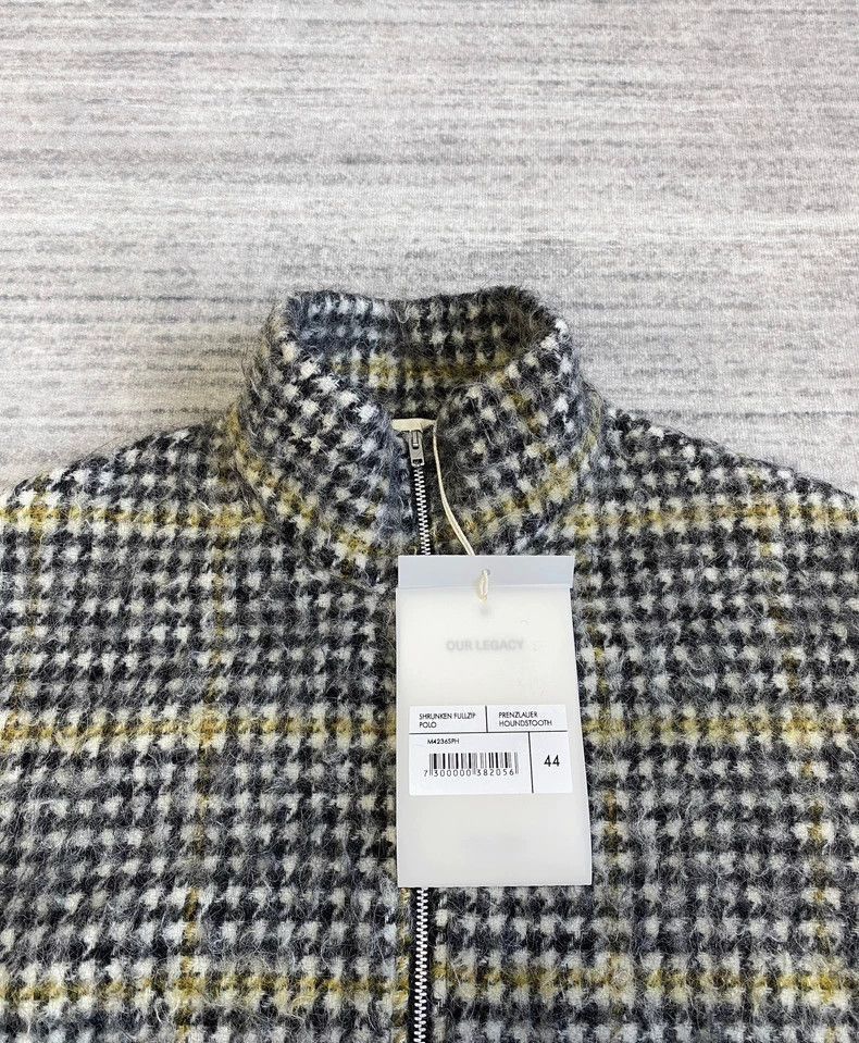 Our Legacy Houndstooth Wool Jacket with Zip Detail - dmc-2508 Size US S / EU 44-46 / 1 - 4 Thumbnail