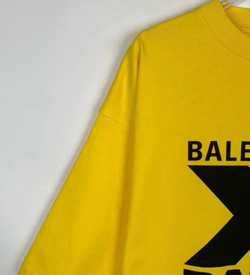 Balenciaga Balenciaga logo letter printed round neck yellow short sle Size US XS / EU 42 / 0 - 3 Thumbnail