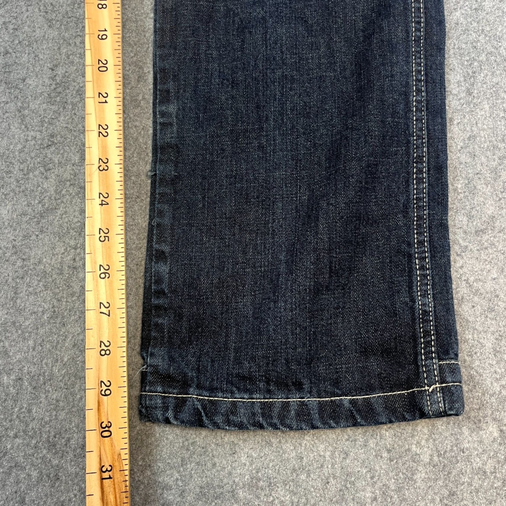 G-Star Vintage G Star 96 Mens Jeans Regular Straight 30 Dark Blue Y2K Cinch Buckle Jeans 5-Pocket Design Mens B Size US 30 / EU 46 - 4 Thumbnail