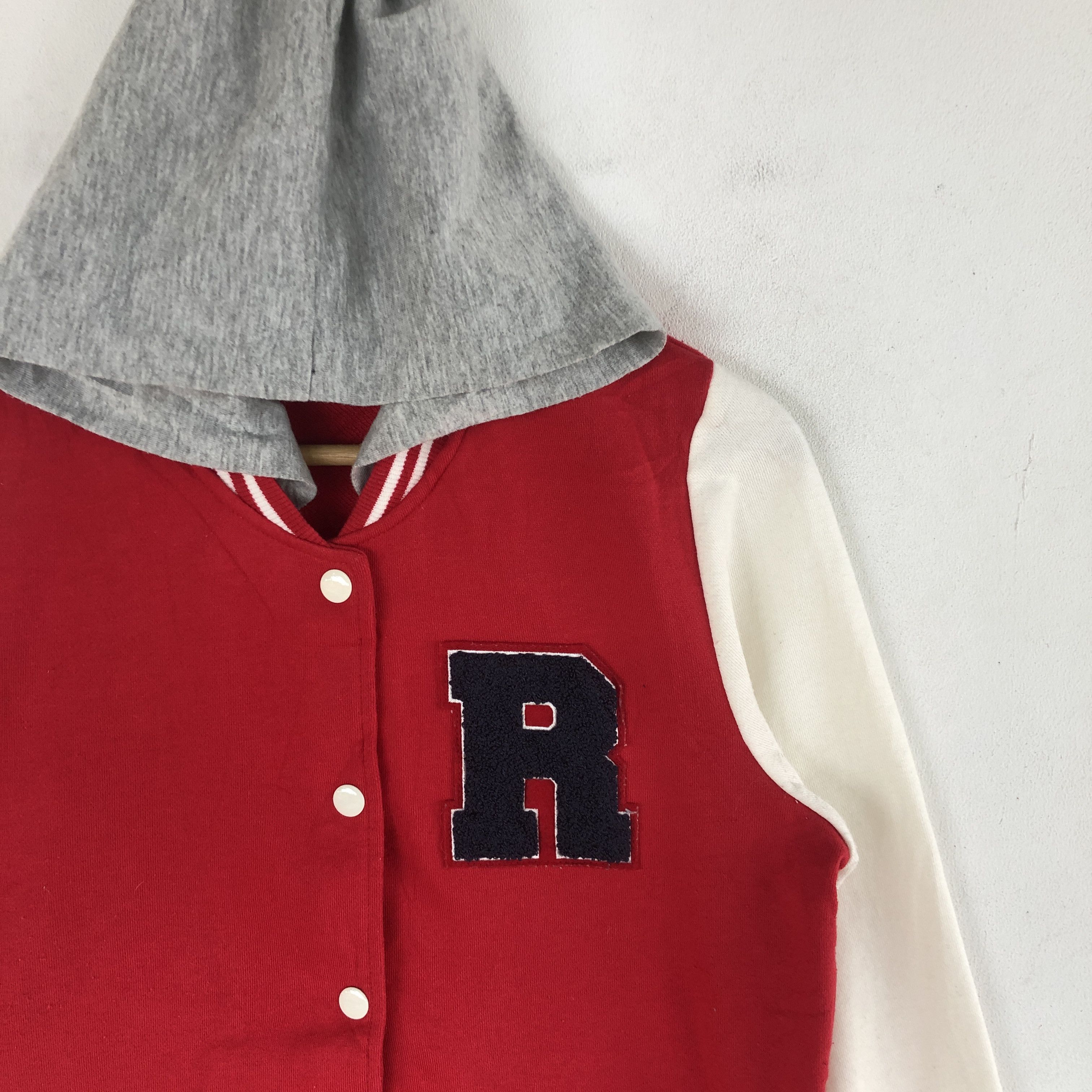 Japanese Brand × Vintage Vintage Japanese Letterman Varsity Sweater Hoodie Sweatshirt Size XS / US 0-2 / IT 36-38 - 5 Thumbnail