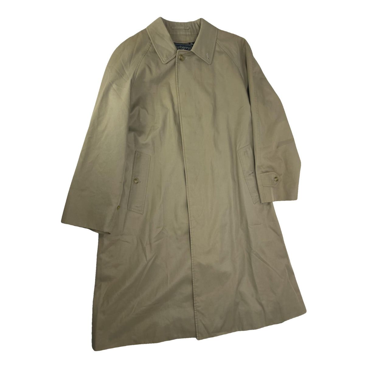 Burberry Beige Cotton Coat Size L / US 10 / IT 46 - 1 Thumbnail