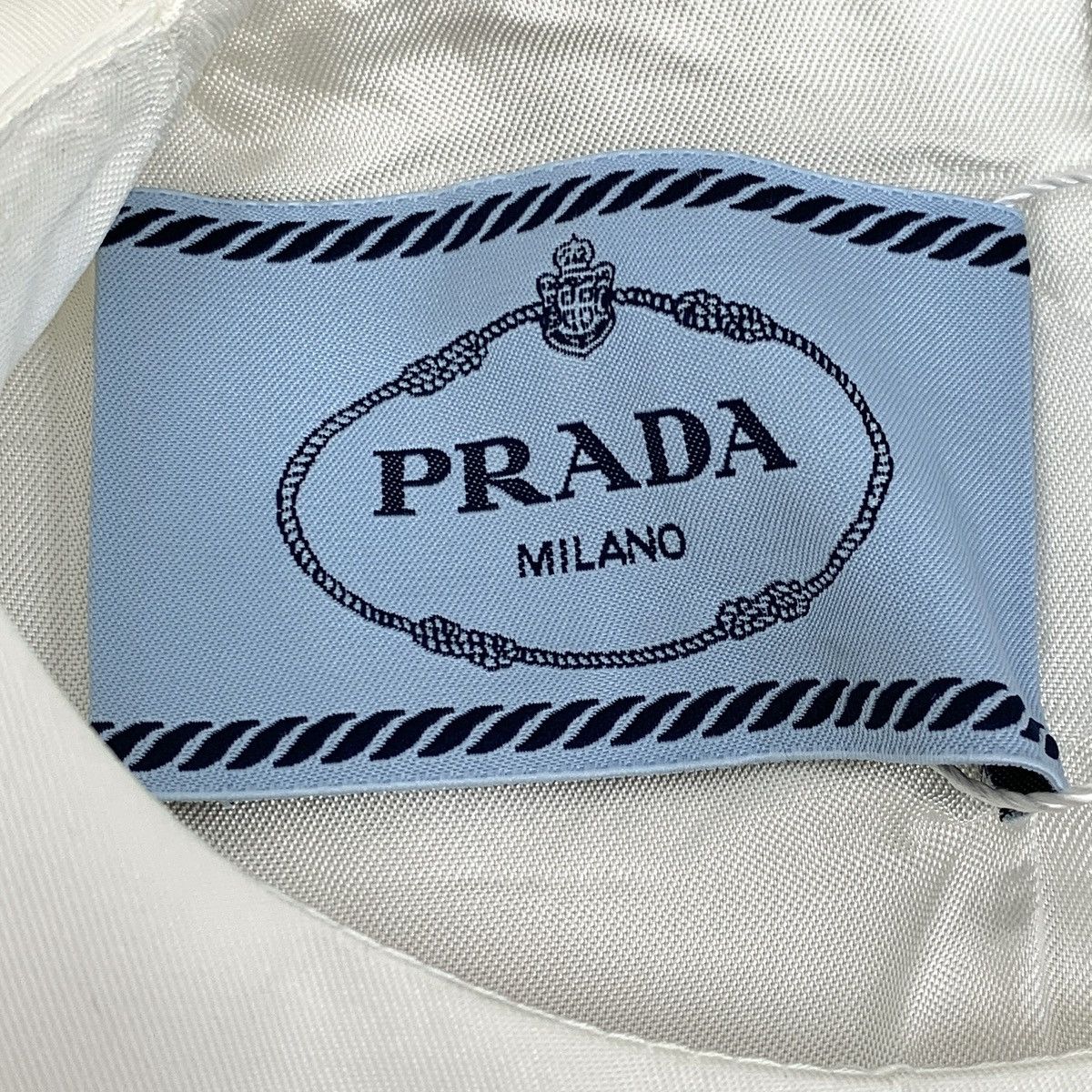 Prada Prada White Triangle Logo Waist Bag Sleeveless Dress K26WX Size XS / US 0-2 / IT 36-38 - 8 Thumbnail