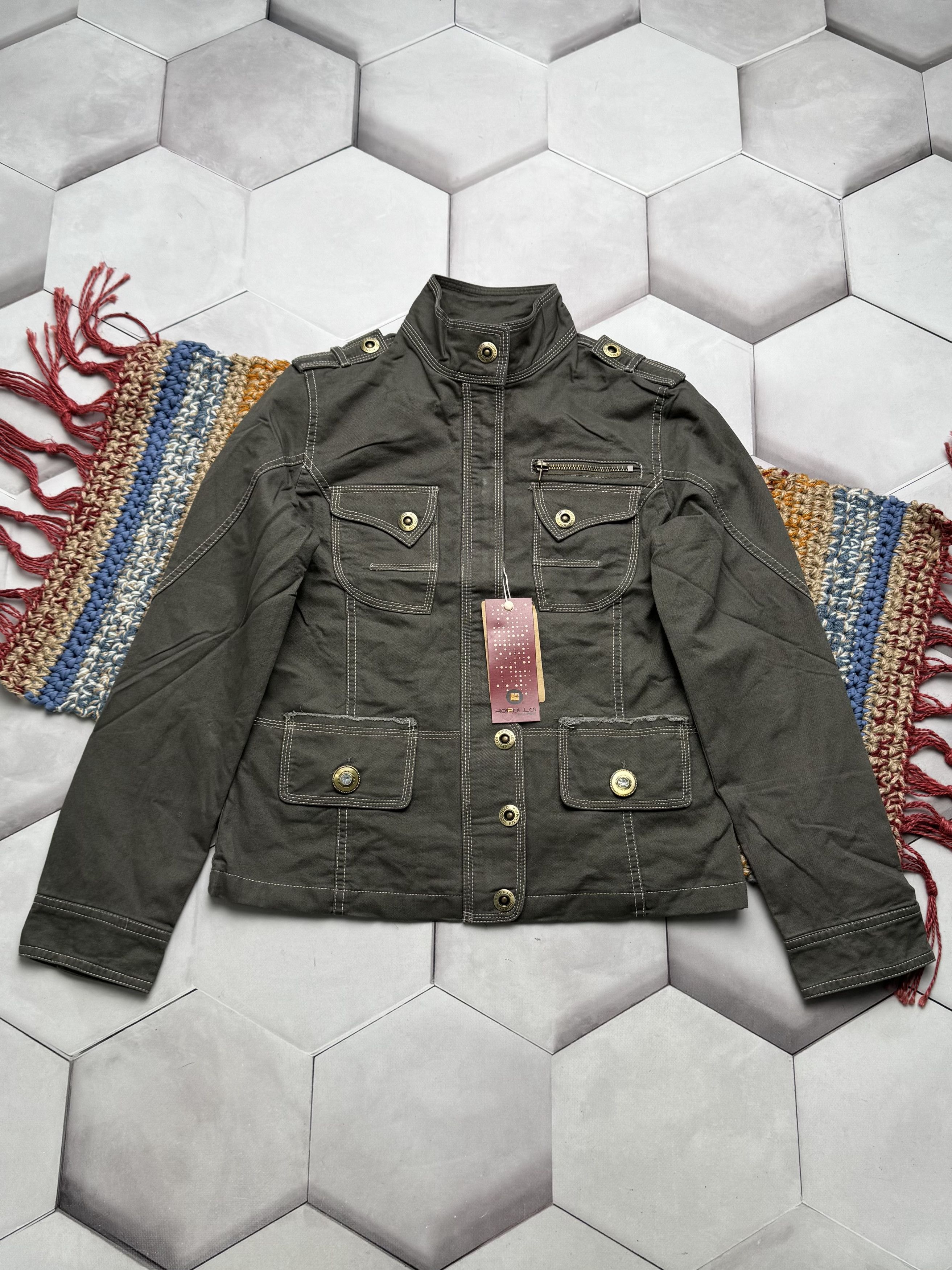 Vintage Women's Vintage Military Jacket Olive Coat Field Army (E4) Size S / US 4 / IT 40 - 1 Thumbnail